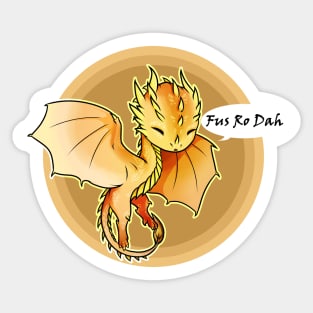 Chibi dragon FusRoDah Sticker